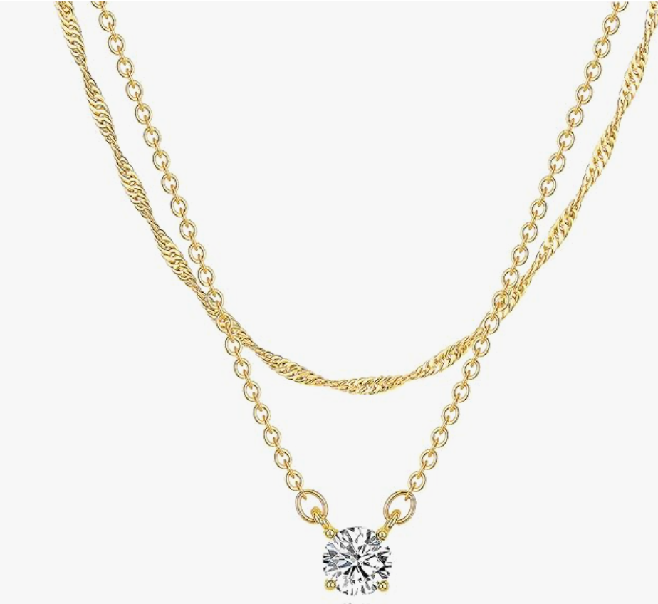4k Gold Plated/Silver Cubic Zirconia Necklace