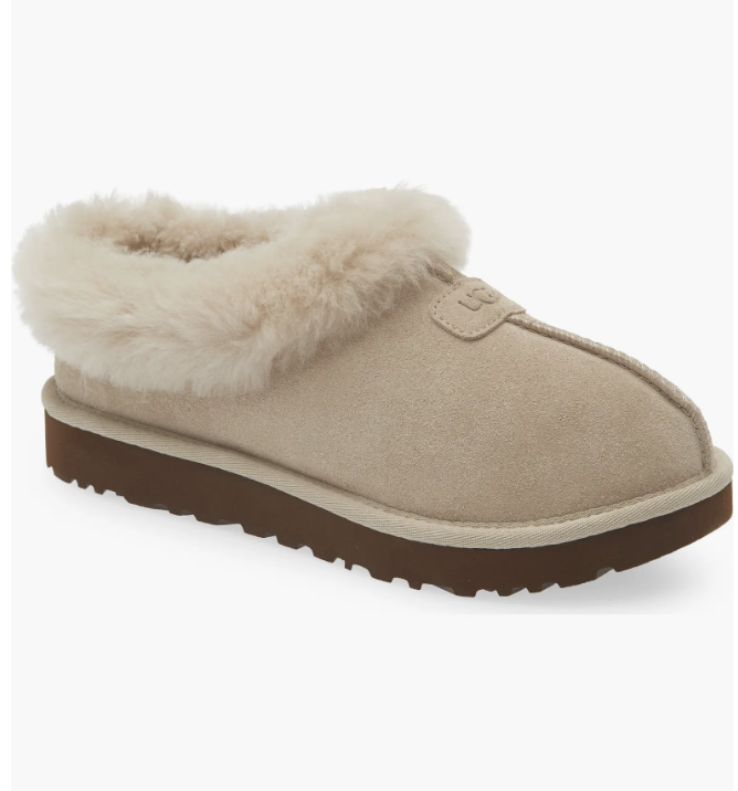 UGG Tazzette Caribou shearling-collar slippers for cozy fall days