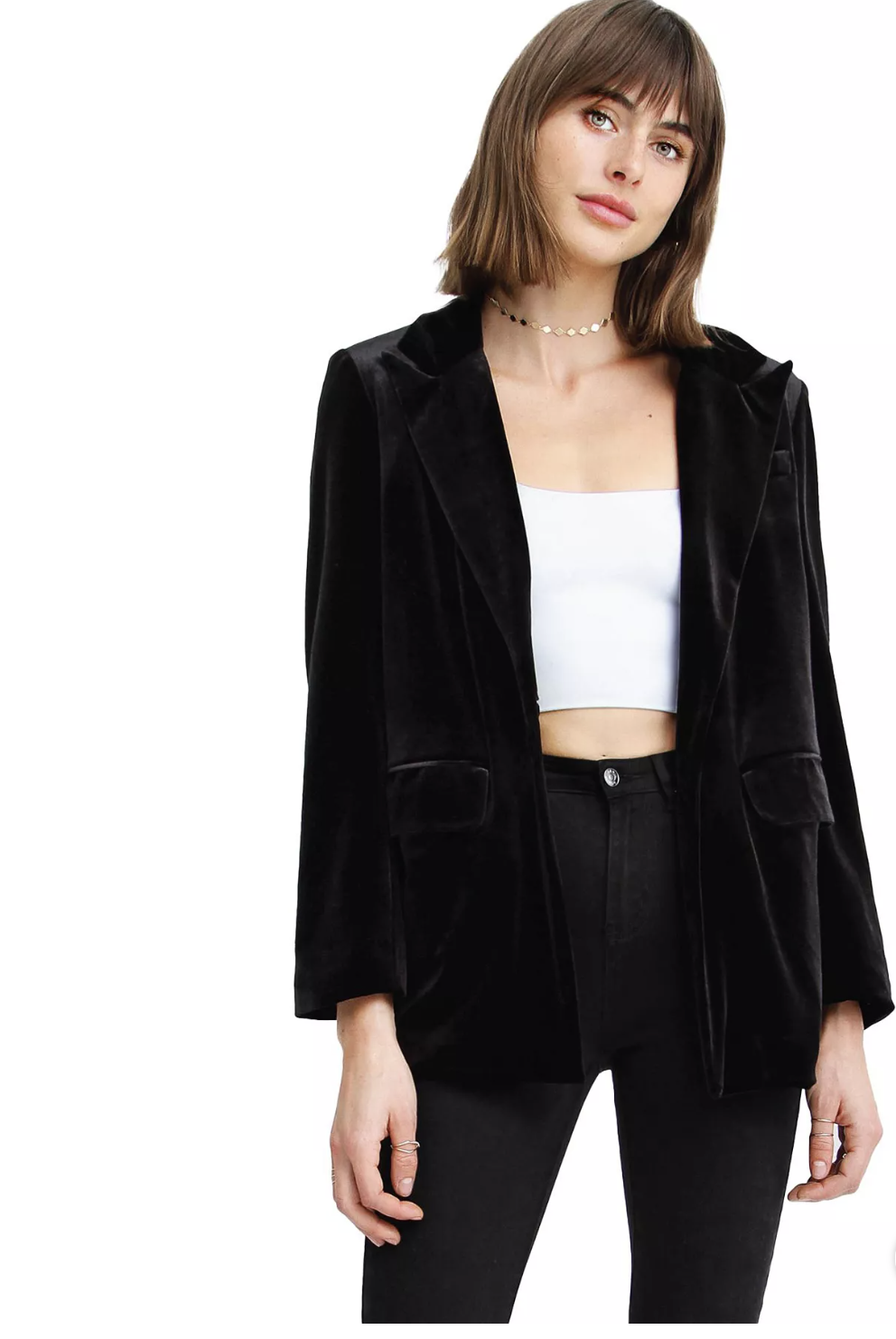 black velvet blazer,