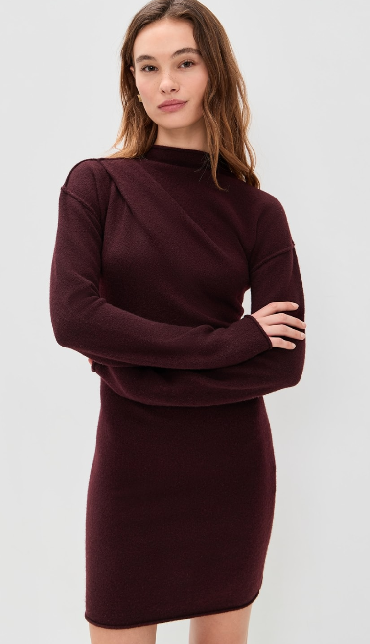 Helmut Lang Slouchy Plush Dress  Slouchy Plush Dress $564.00