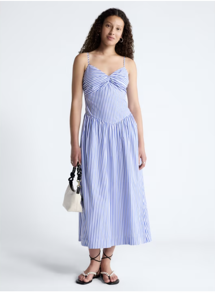 Free Assembly twist-front drop-waist maxi dress
