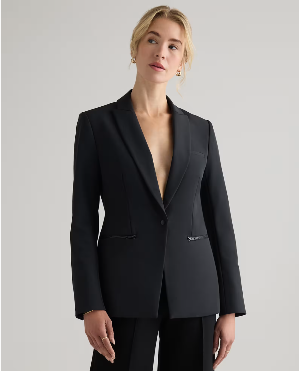 Scuba Single-Breasted Convertible Blazer