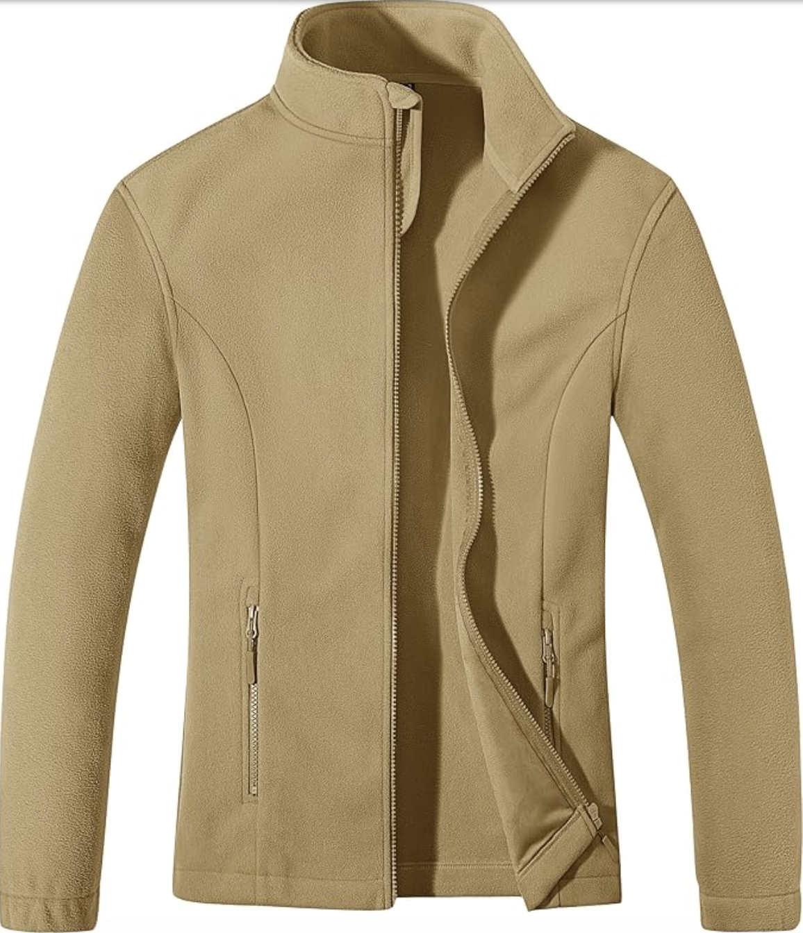 MAGCOMSEN zip fleece styled for fall, featured in an Autum Love guide