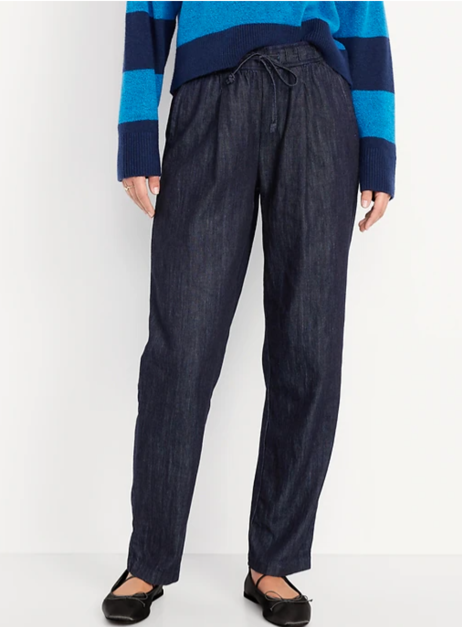 High-Waisted Billie Straight Ankle Trouser
