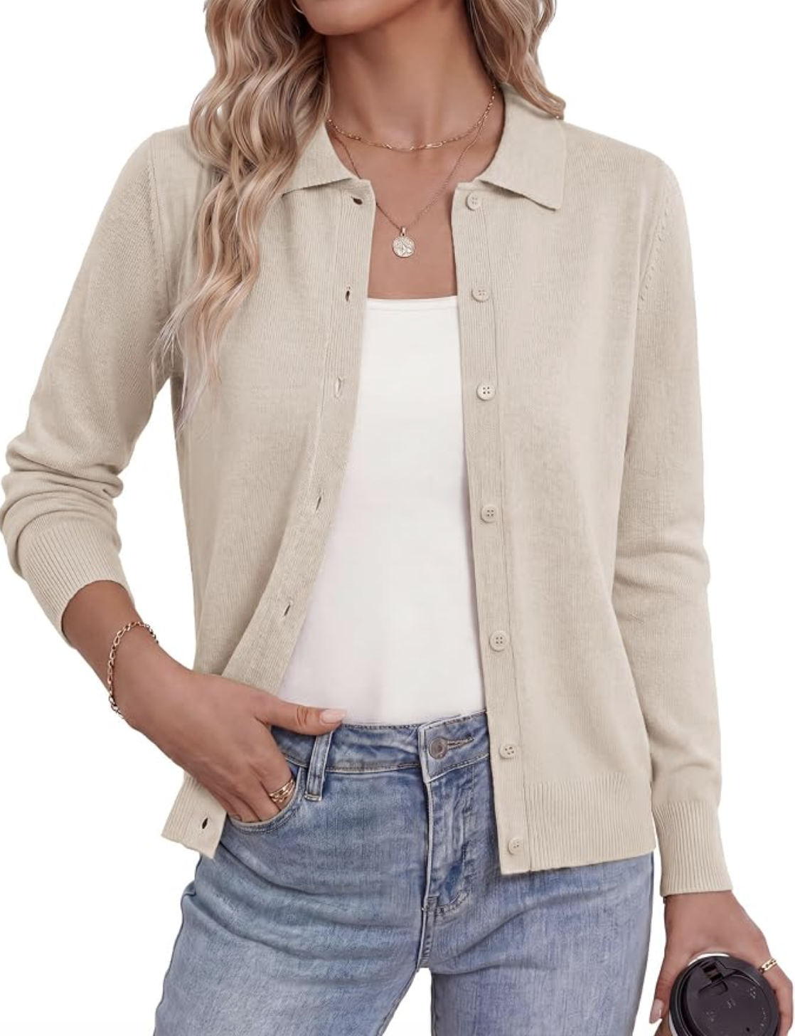 GRACE KARIN lightweight cardigan styled for fall, featured in an Autum Love guide