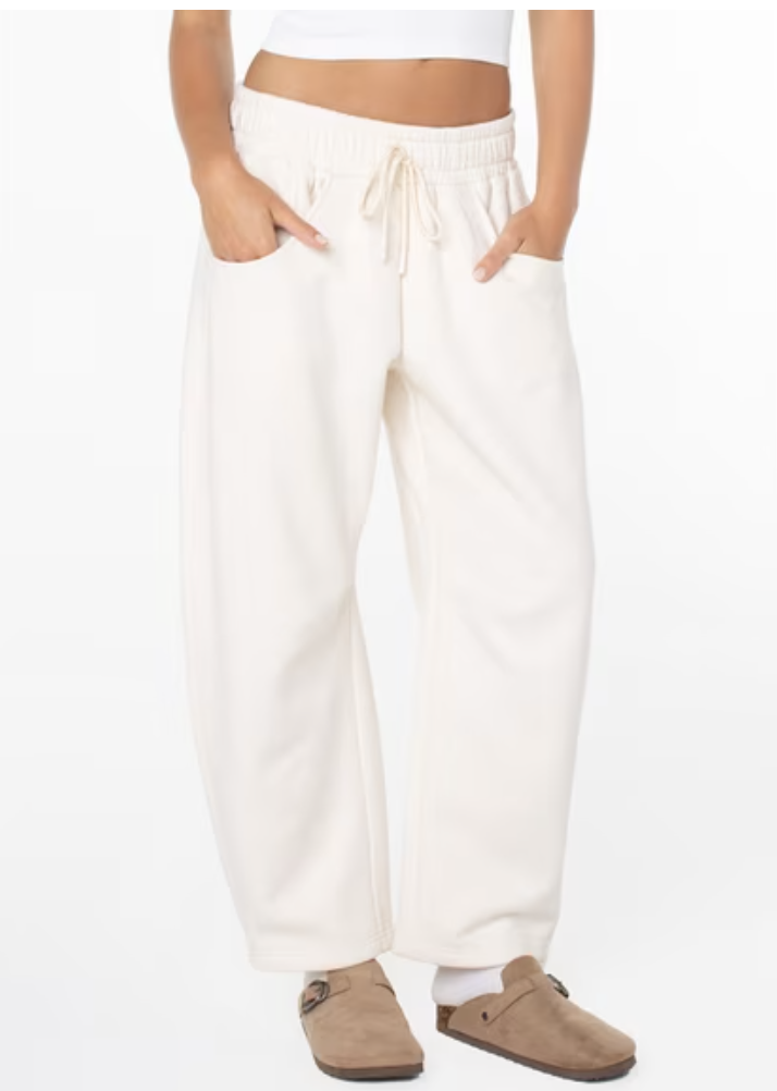 Free Assembly cotton cropped wide-leg pants from Walmart