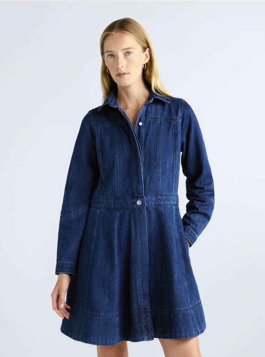 Free Assembly ribbed midi sweater dress from Walmart's October 2026 new arrivals