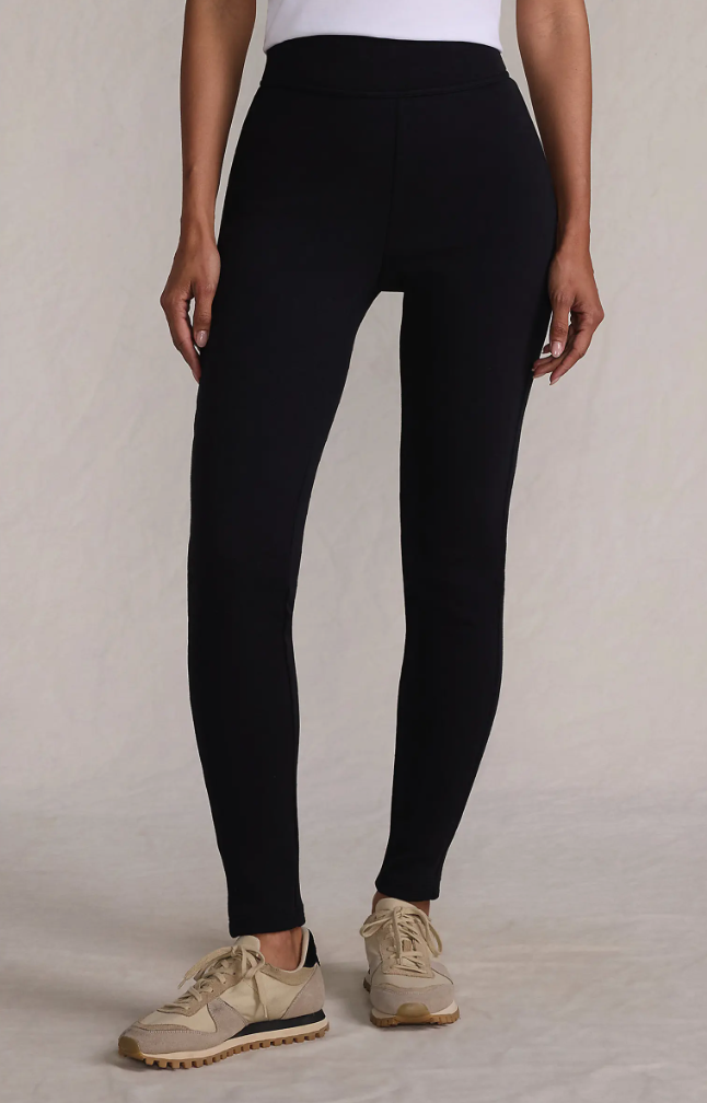 High Rise Serious Sweats Fleece Lined Pocket Leggings Lands' End