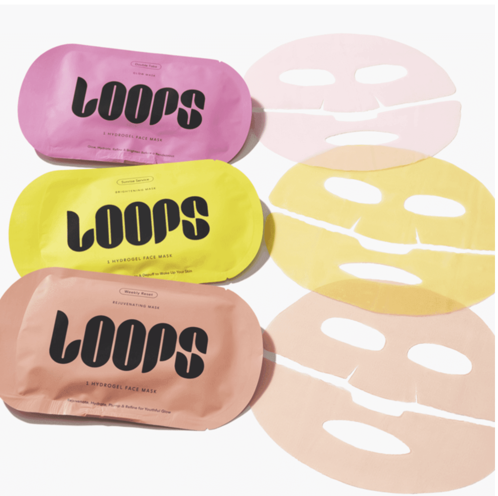 LOOPS Glow Gang assorted Korean hydrogel face masks