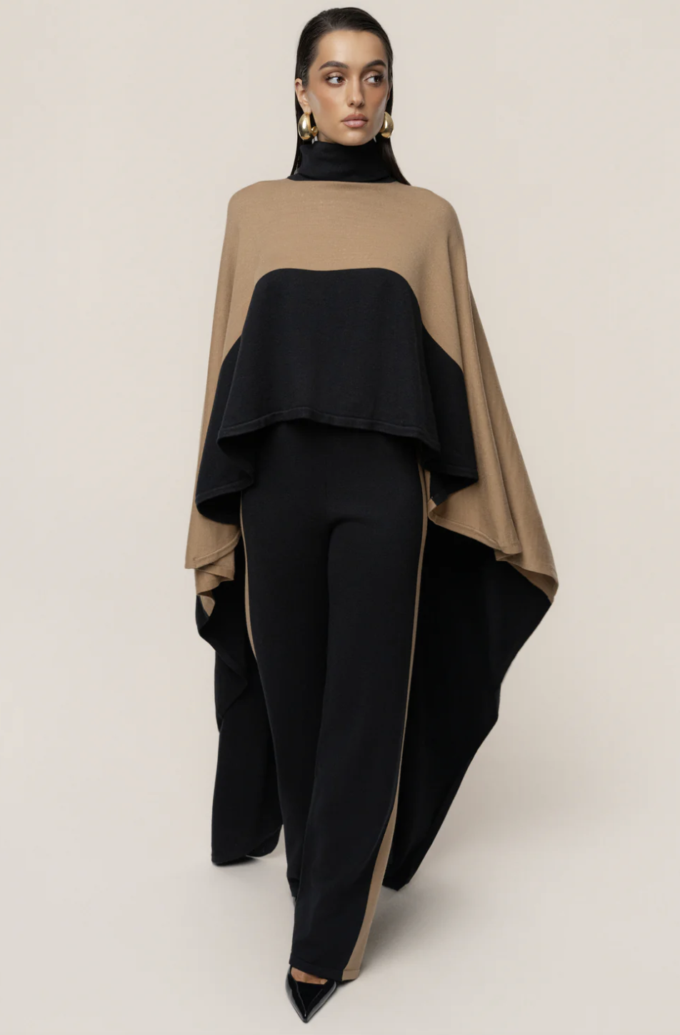 Black Chasing Fall Contrast Top Sale price$105.00