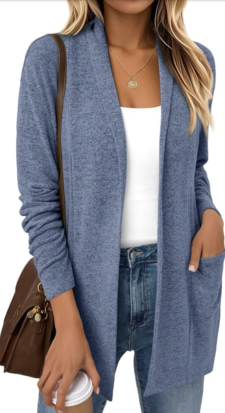 LILLUSORY lightweight cardigan styled for fall, featured in an Autum Love guide
