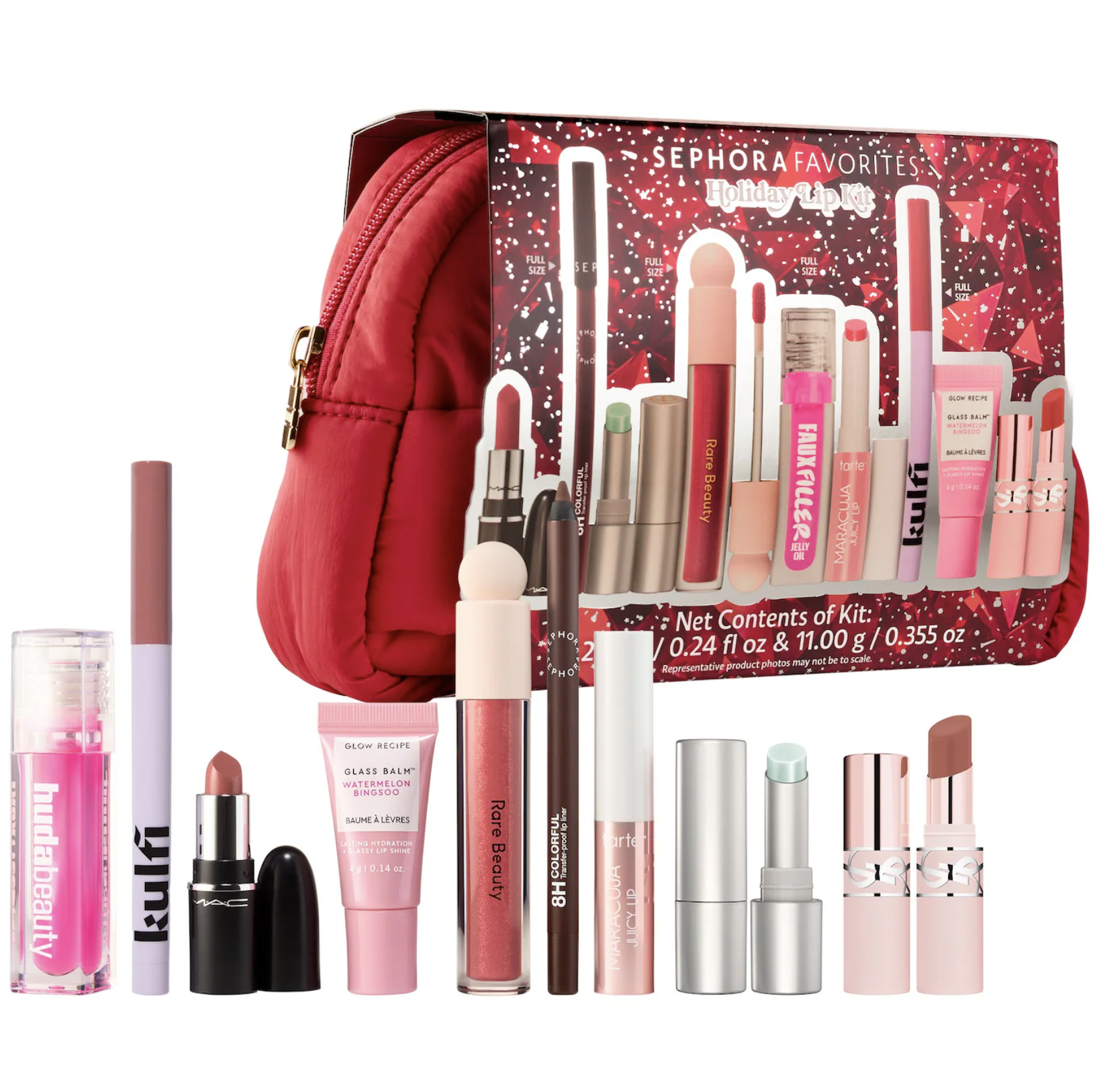 Sephora Favorites lip kit with seven lip products