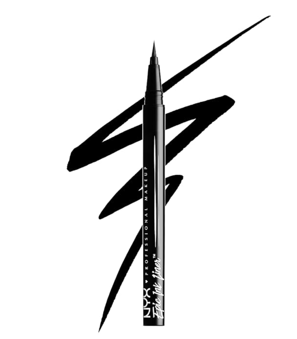 The NYX Epic Ink Liner pen with its flexible brush tip for detailed eyeliner application.