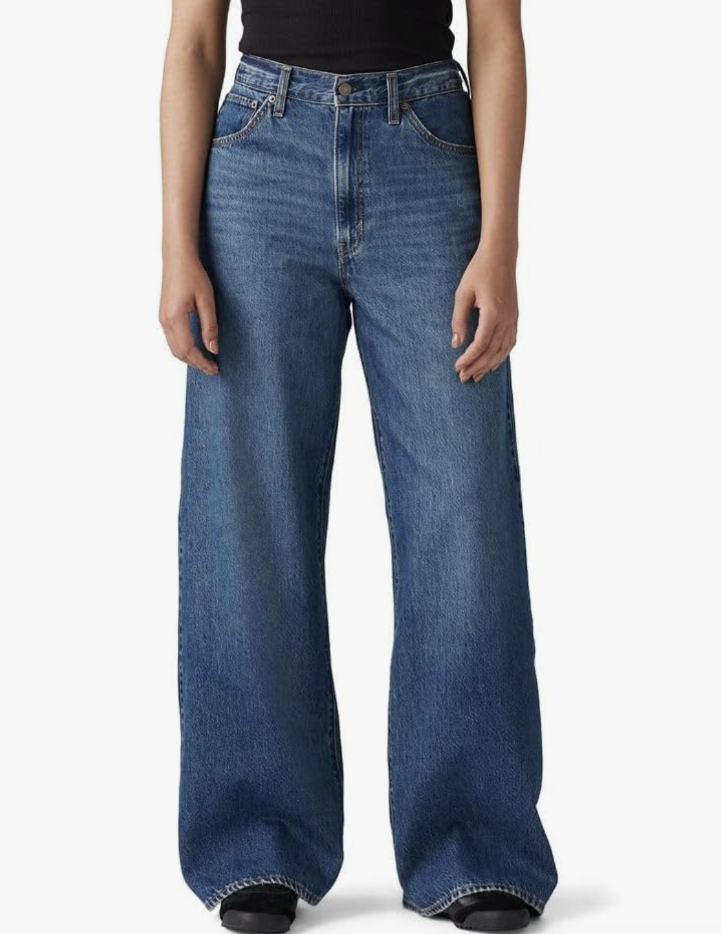 Inverted triangle: wide-leg jeans styled for fall, featured in an Autum Love guide