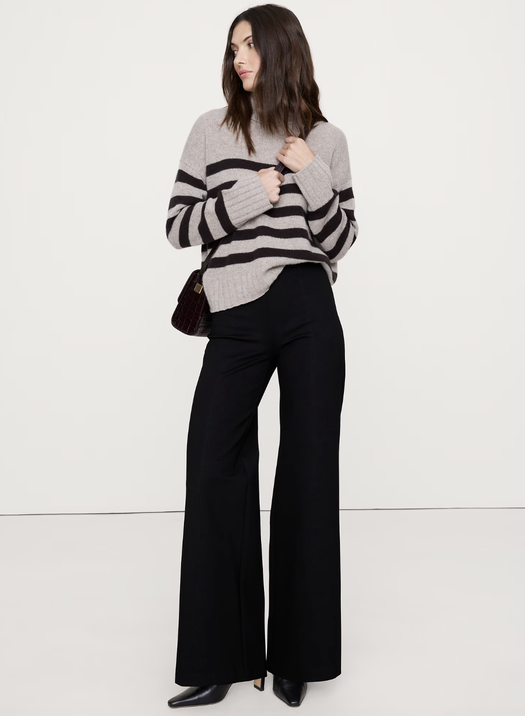 High-Rise Wide-Leg Everywhere Ponte Pull-On Pant $100.00