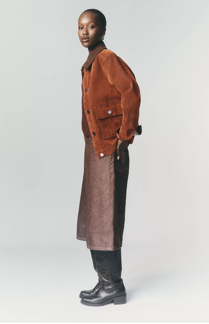 ALIGNE Bark flock cotton stretch jacket from Anthropologie