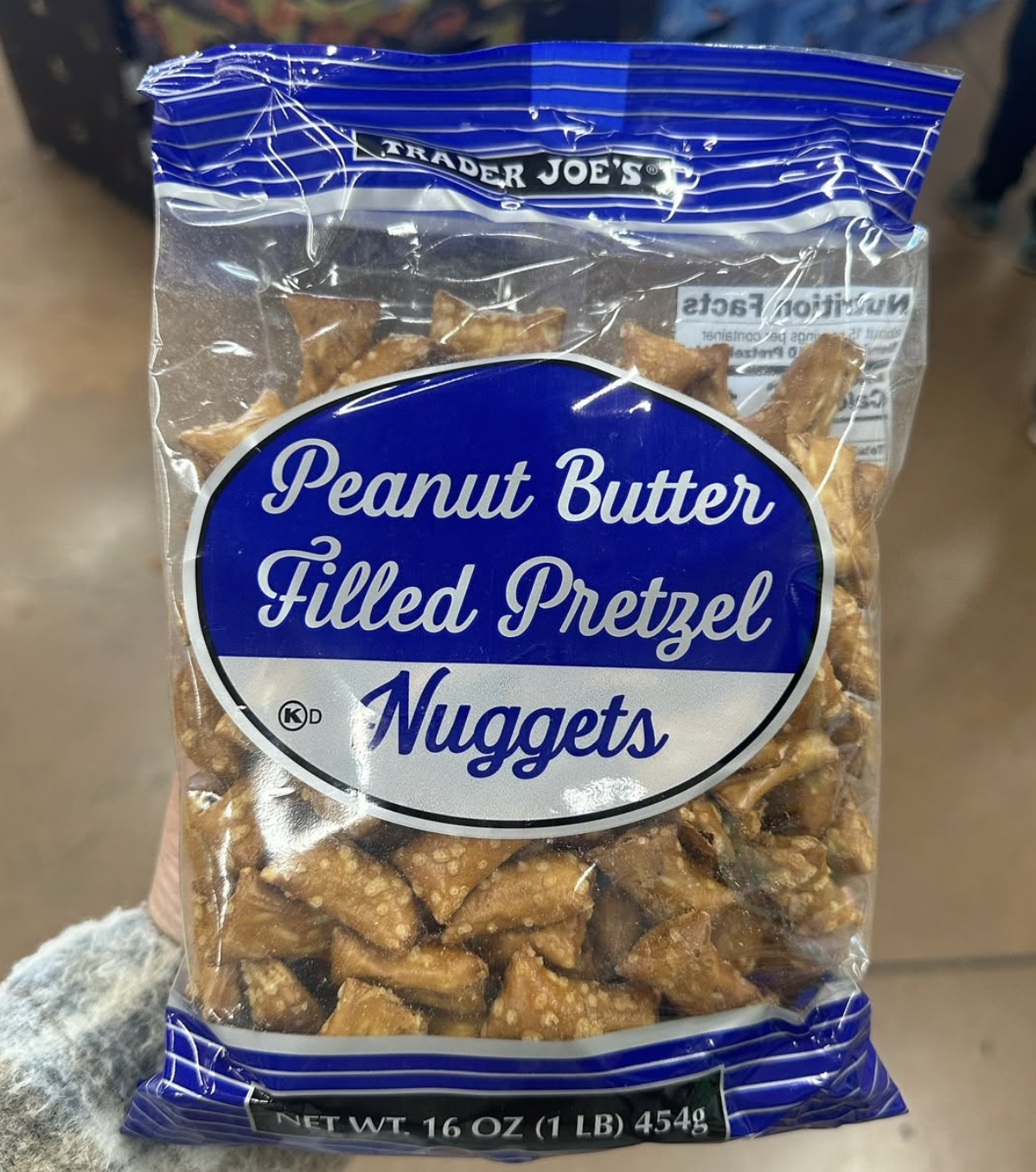 Trader Joe's Peanut Butter Filled Pretzel Nuggets in a bowl