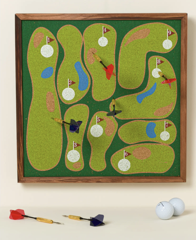 Uncommon Goods Golf Dartboard, Green