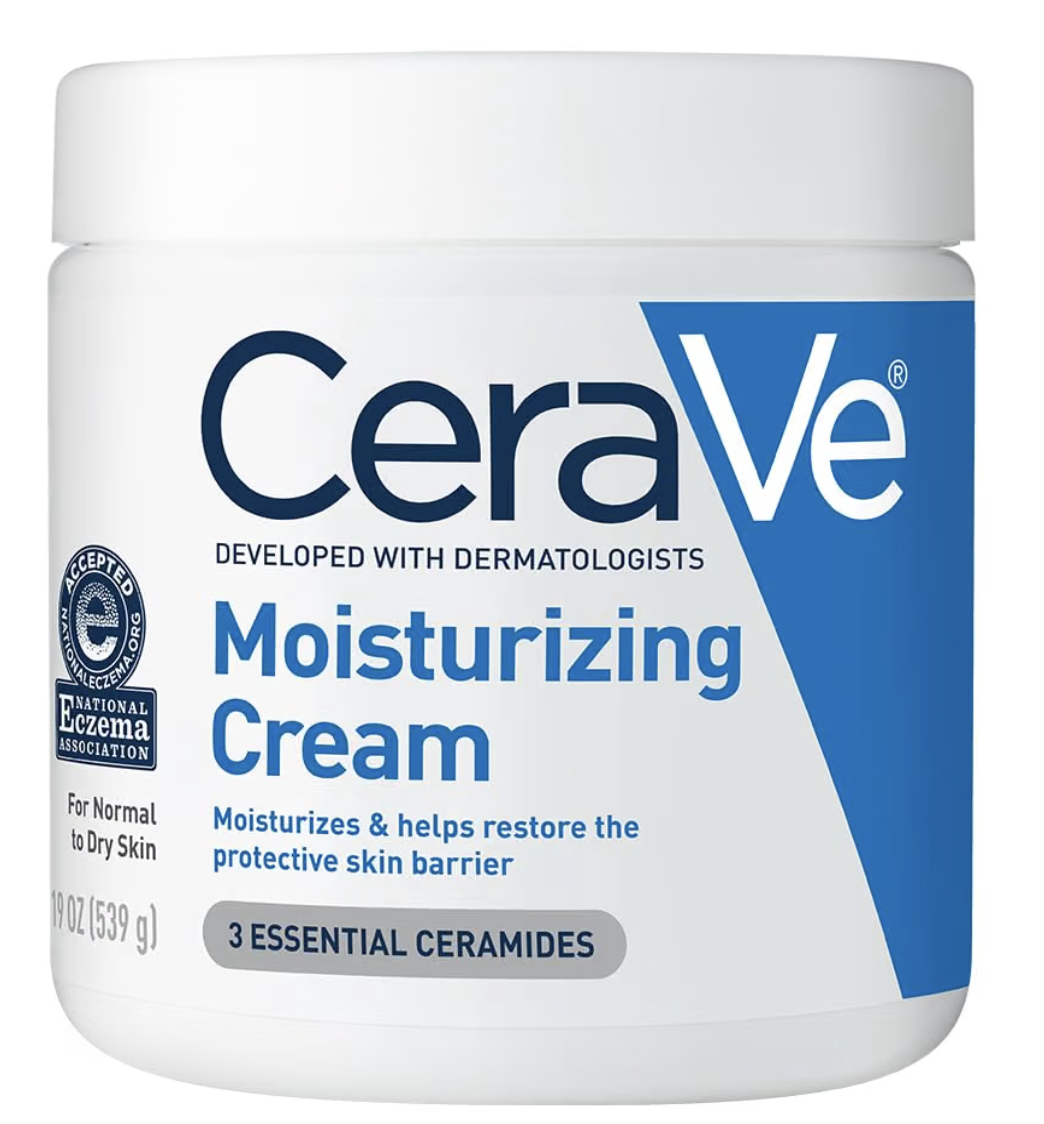 CeraVe Moisturizing Cream in a 19-ounce tub