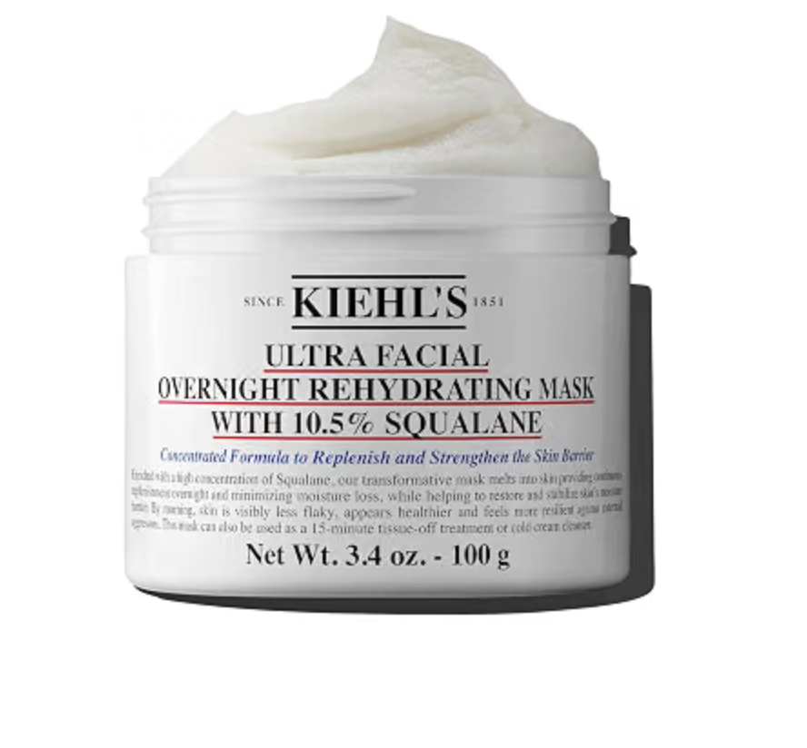 Kiehl's Ultra Facial Overnight Hydrating Face Mask with squalane for dry skin