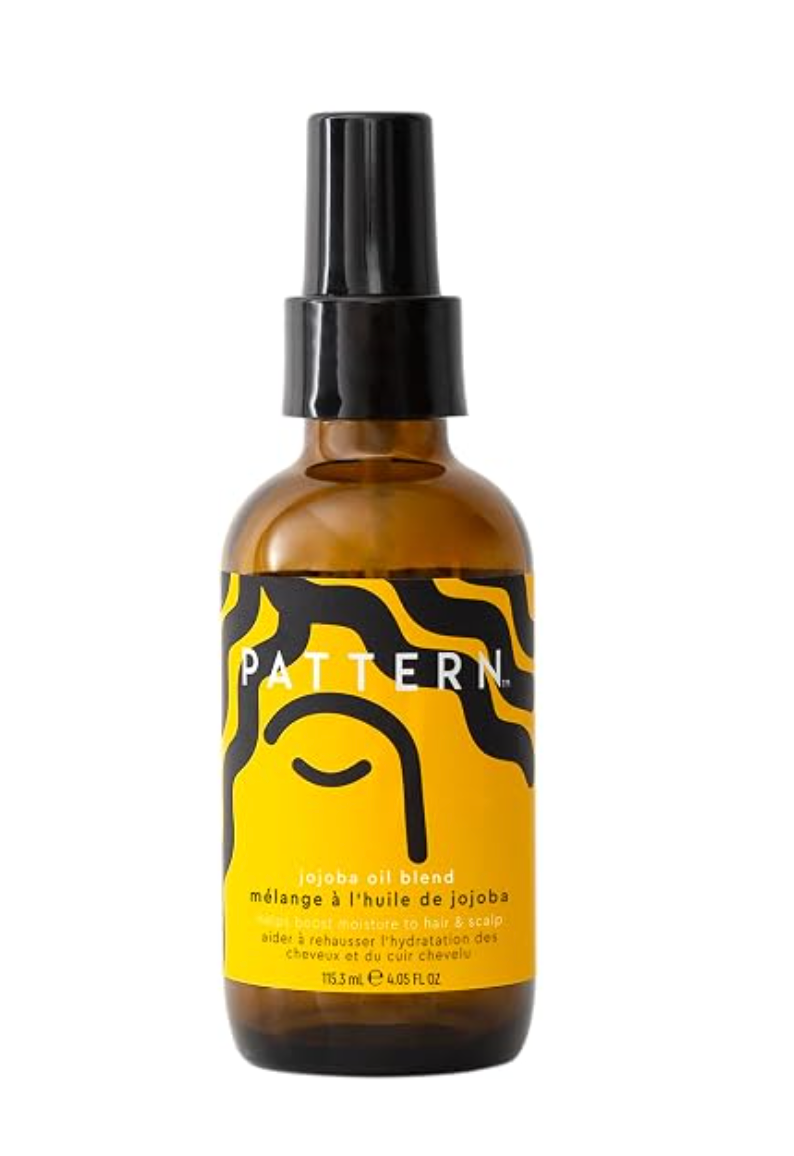 PATTERN Jojoba Oil Blend bottle for lightweight finishing on curly hair
