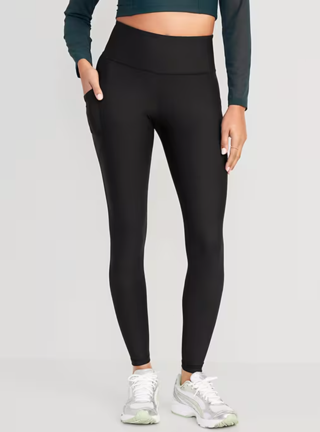 High-Waisted PowerSoft Full-Length Pocket Leggings