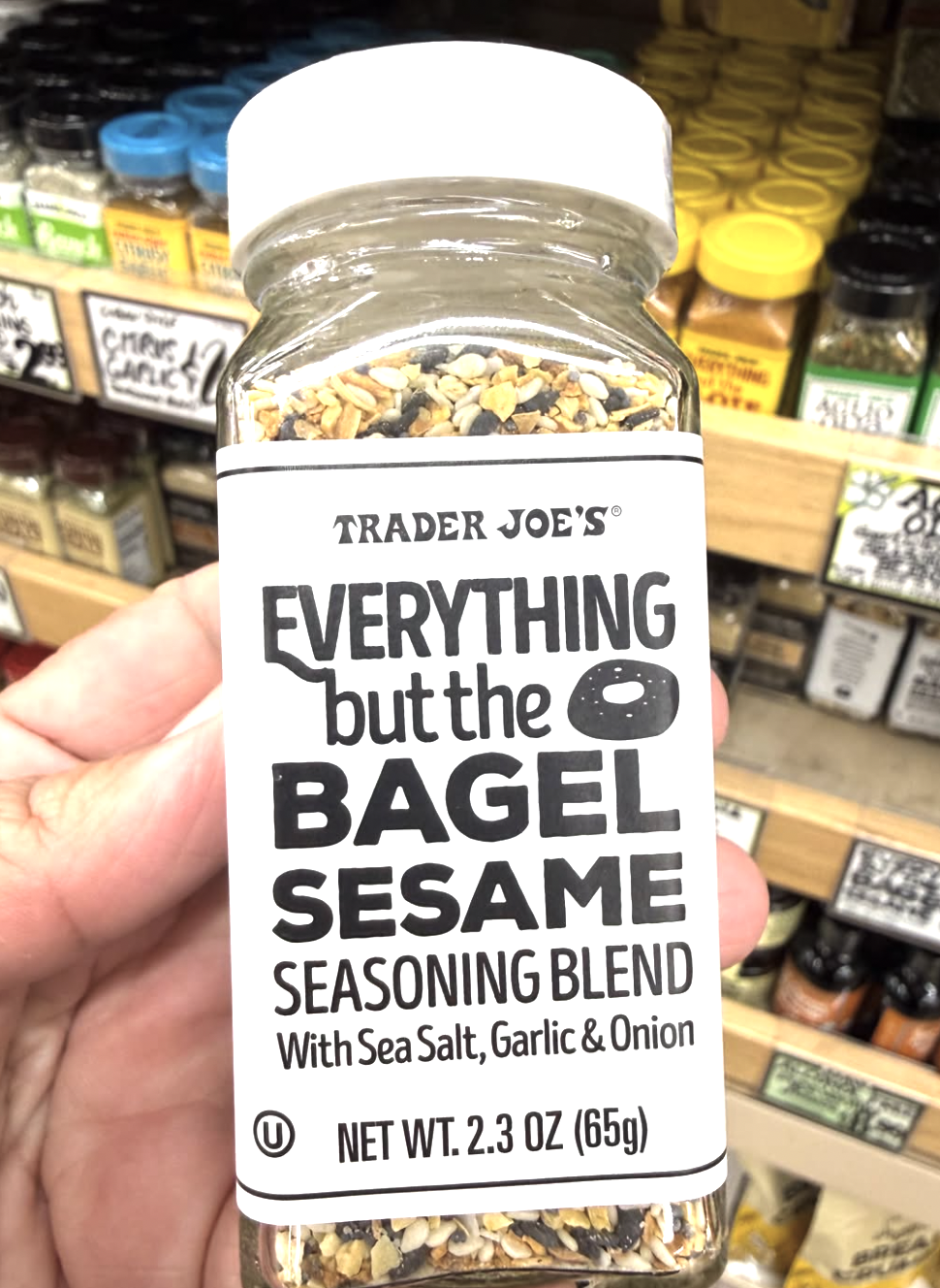 Trader Joe's Everything but the Bagel seasoning on avocado toast