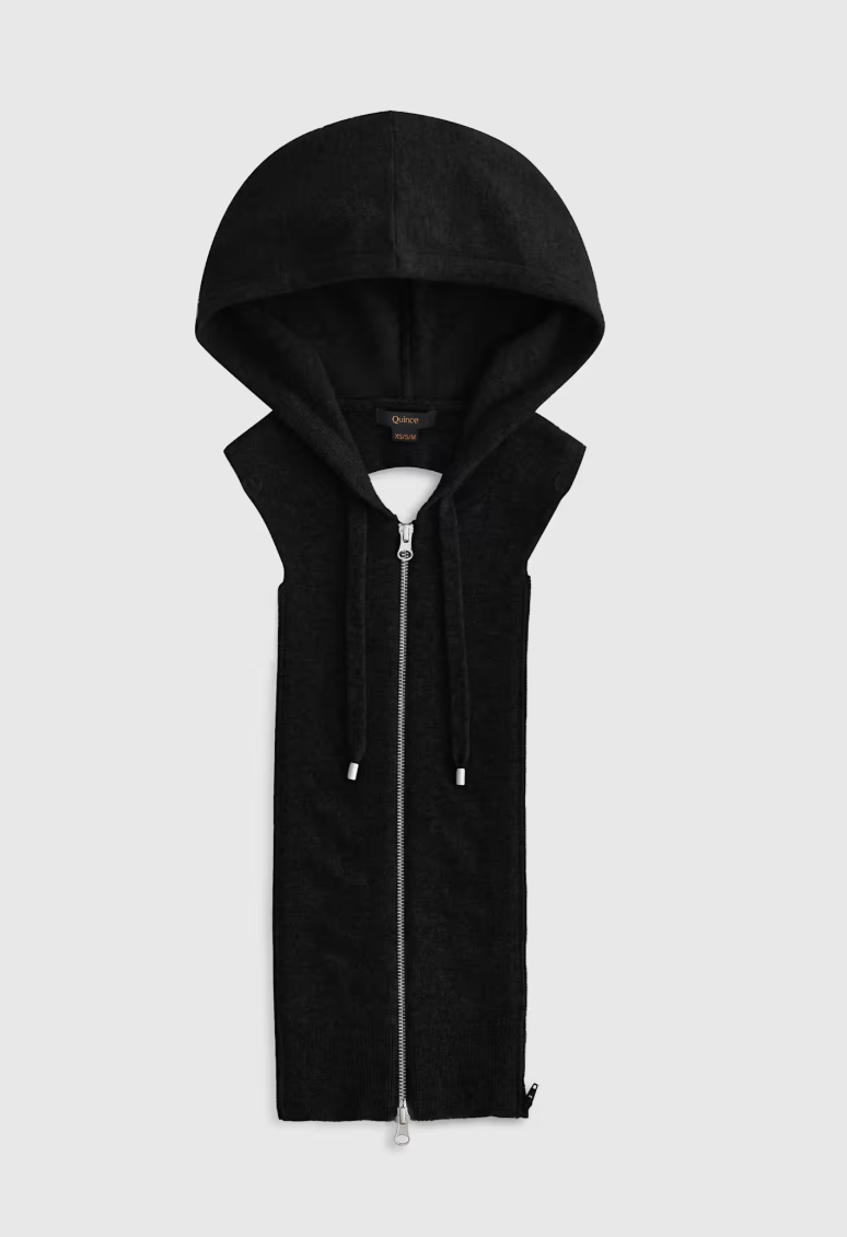 100% Mongolian Cashmere Hoodie Blazer Insert