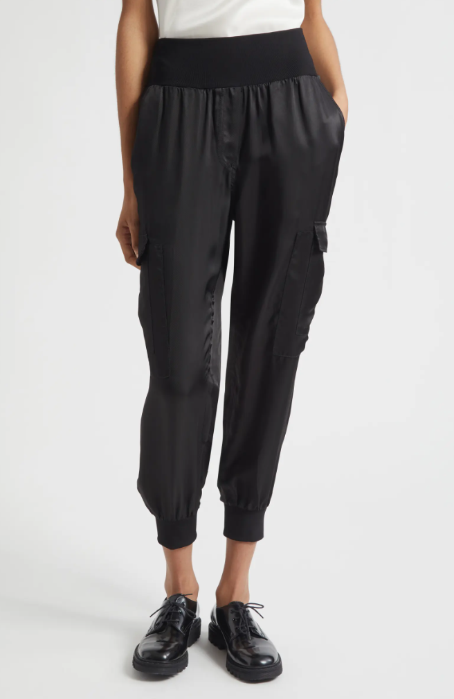 Giles Cupro Crop Cargo Joggers Cinq à Sept $265.00Current Price $265.00