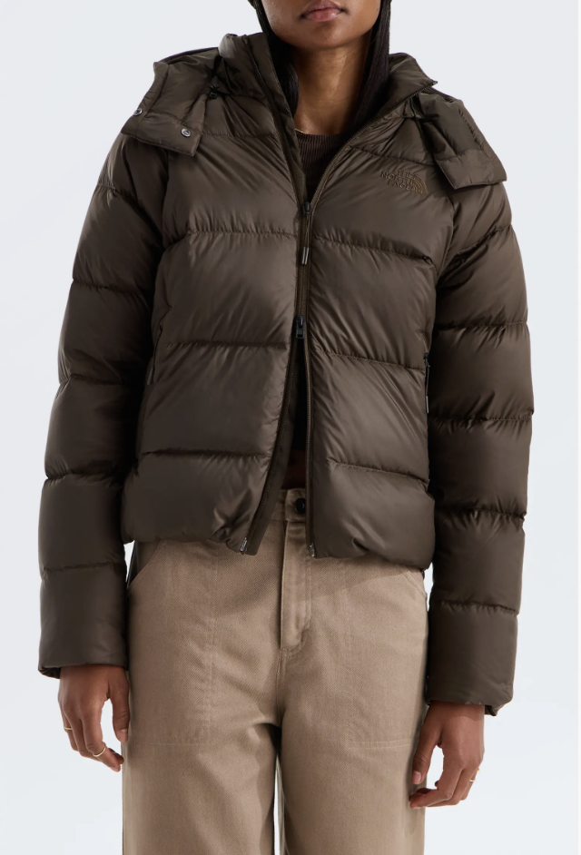 Dark chestnut The North Face Hydrenalite City hooded down parka