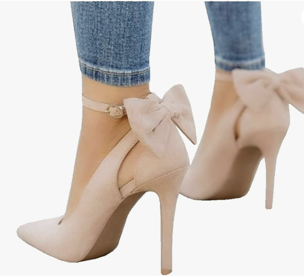 High Heels Bow Tie Back Sexy Stiletto Ankle Strap