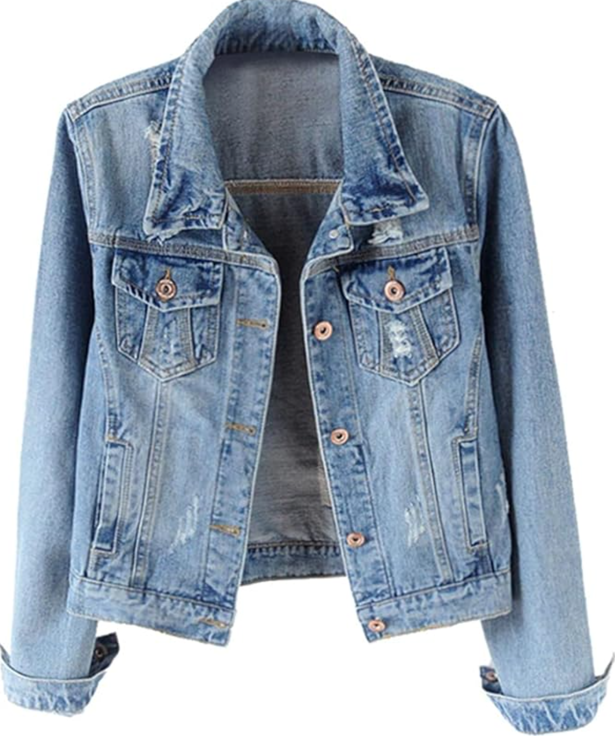 Distressed Denim Jacket