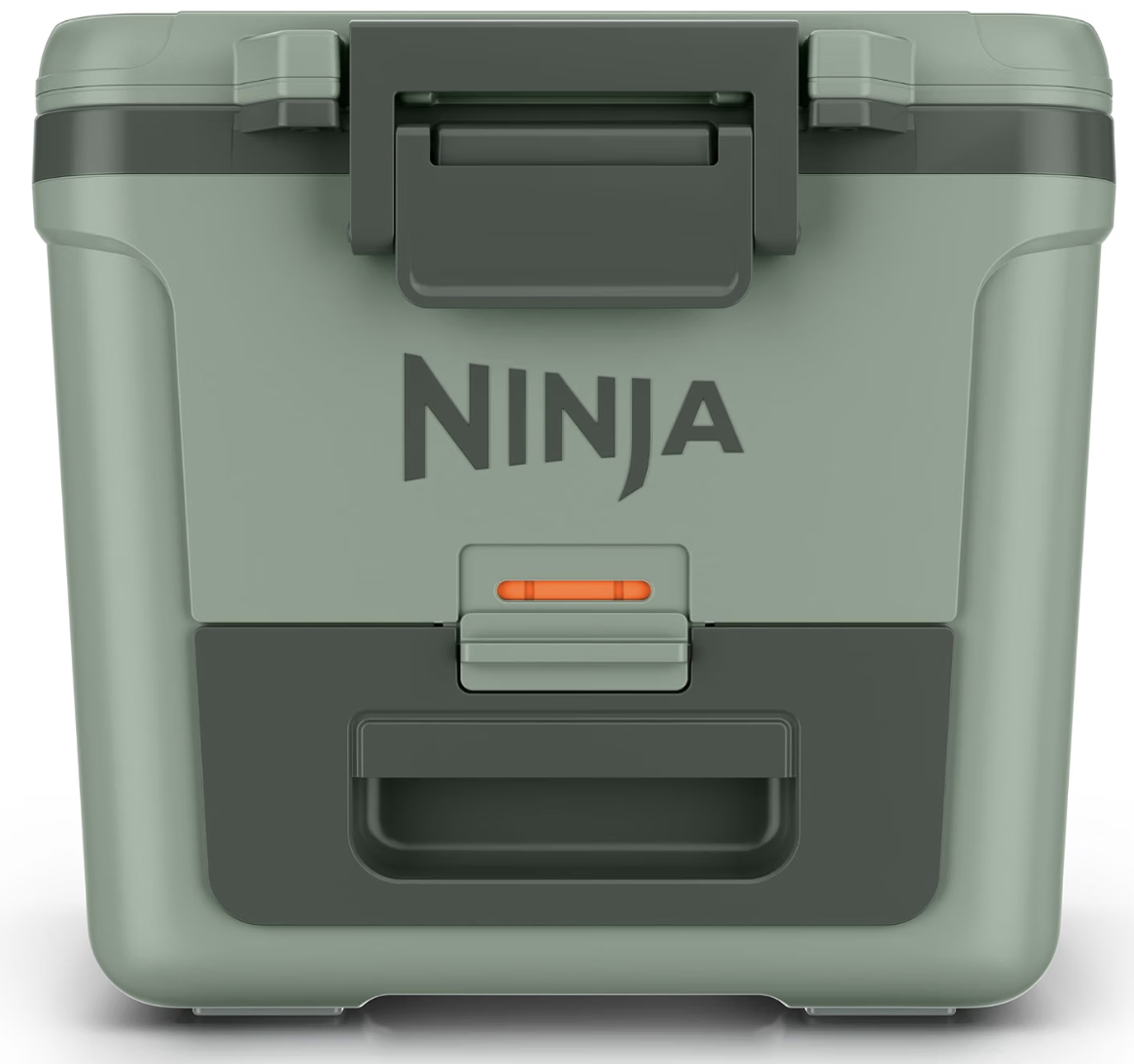 Ninja FrostVault 30-quart wheeled cooler with the dry storage drawer open