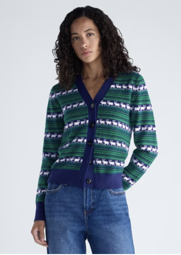 Free Assembly fair isle cardigan sweater from Walmart's October 2026 new arrivals