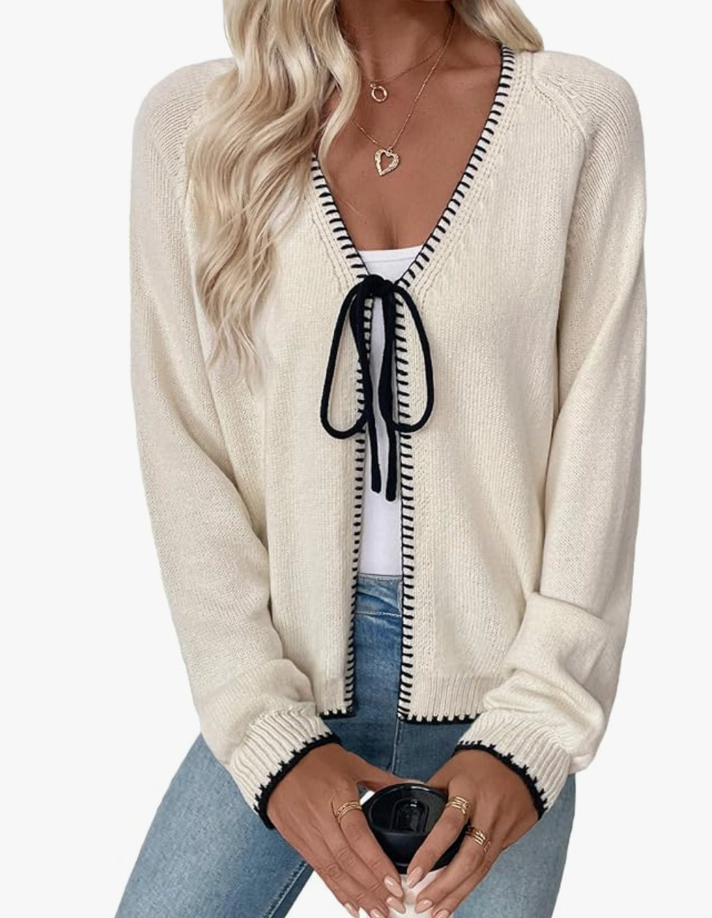 EVALESS lightweight cardigan styled for fall, featured in an Autum Love guide