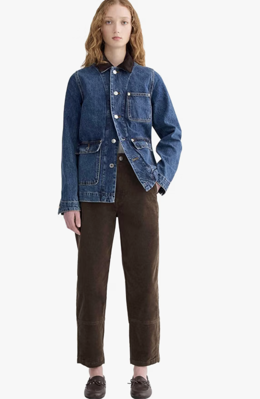 Everlane Utility Barrel Corduroy Pants, product photo.