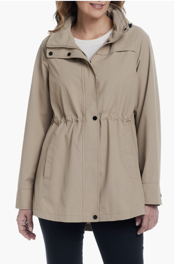 Gallery water-resistant packable jacket styled for fall, featured in an Autum Love guide