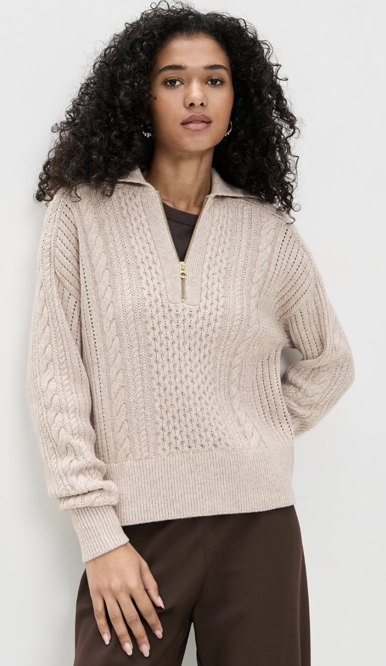 Varley Camello Cable Half-Zip