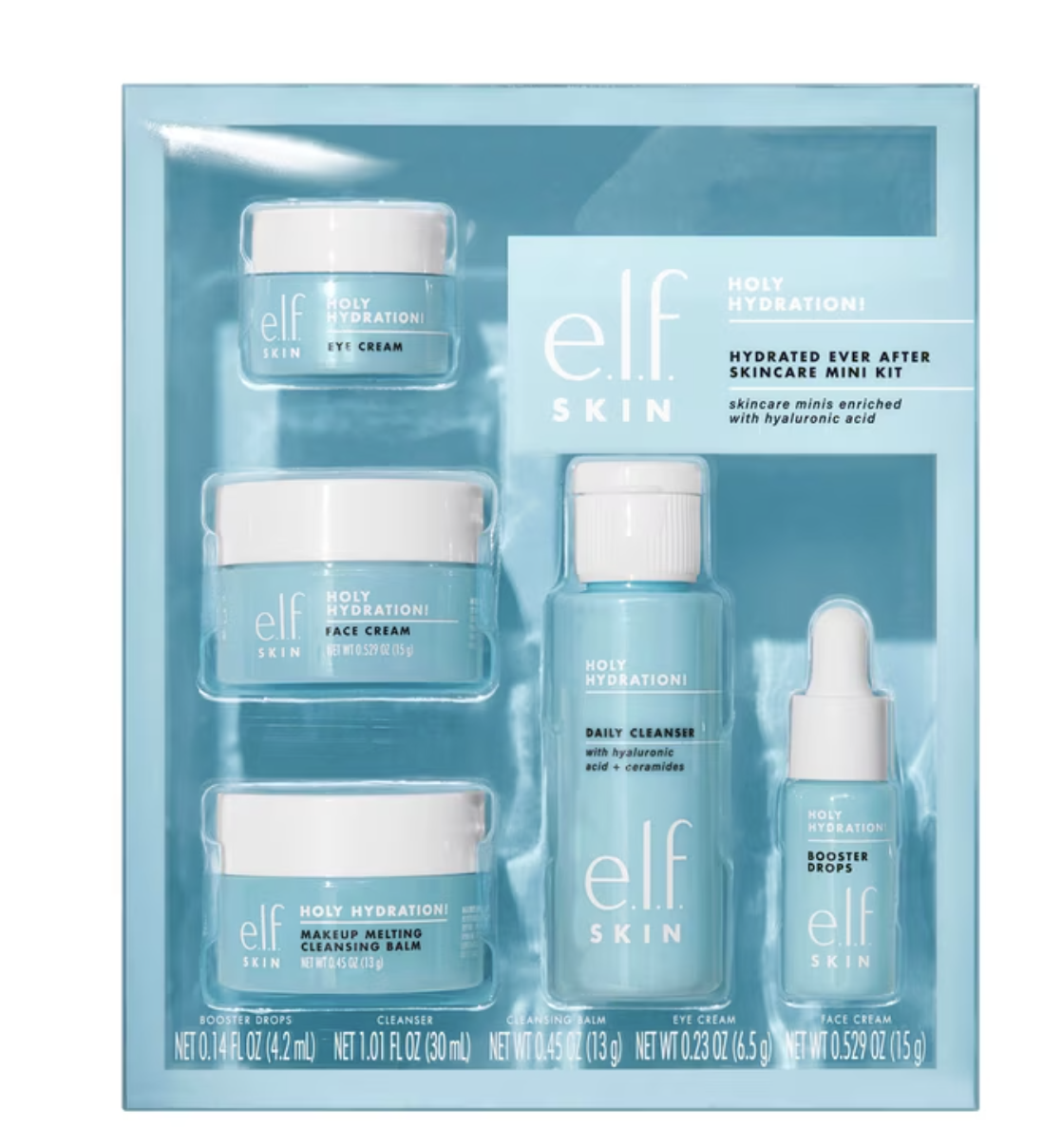 e.l.f. Hydrated Ever After e.l.f. Flawless Face six-piece brush collection. Mini Kit.