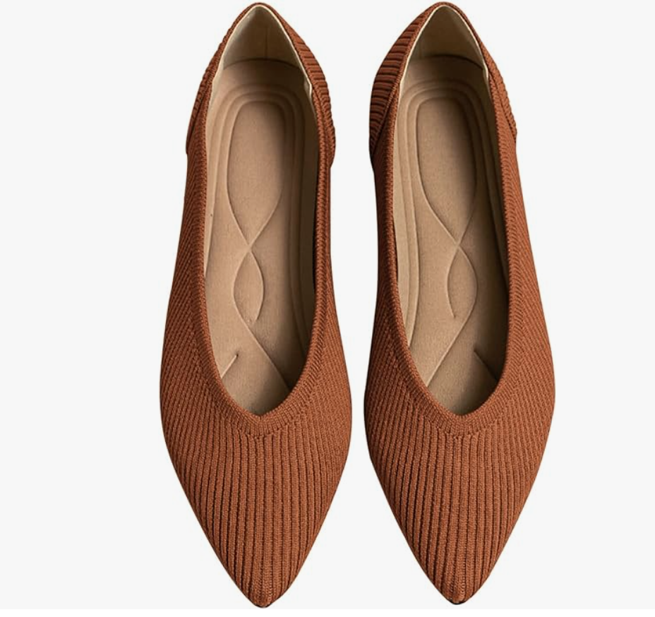 Pointed Toe Knit Ballet