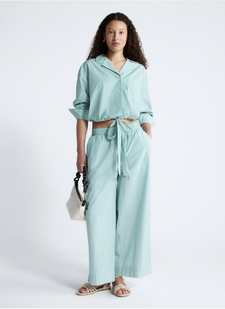 No Boundaries drawstring grommet wide-leg jeans