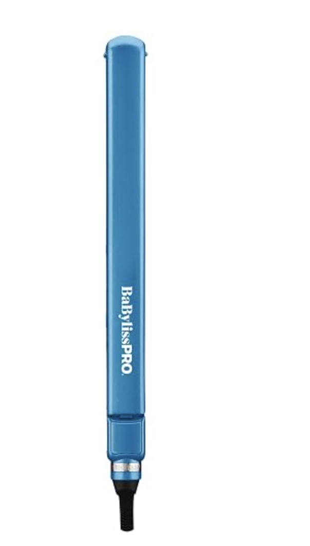 BaBylissPRO Nano Titanium wide-plate straightening iron for long or thick hair.