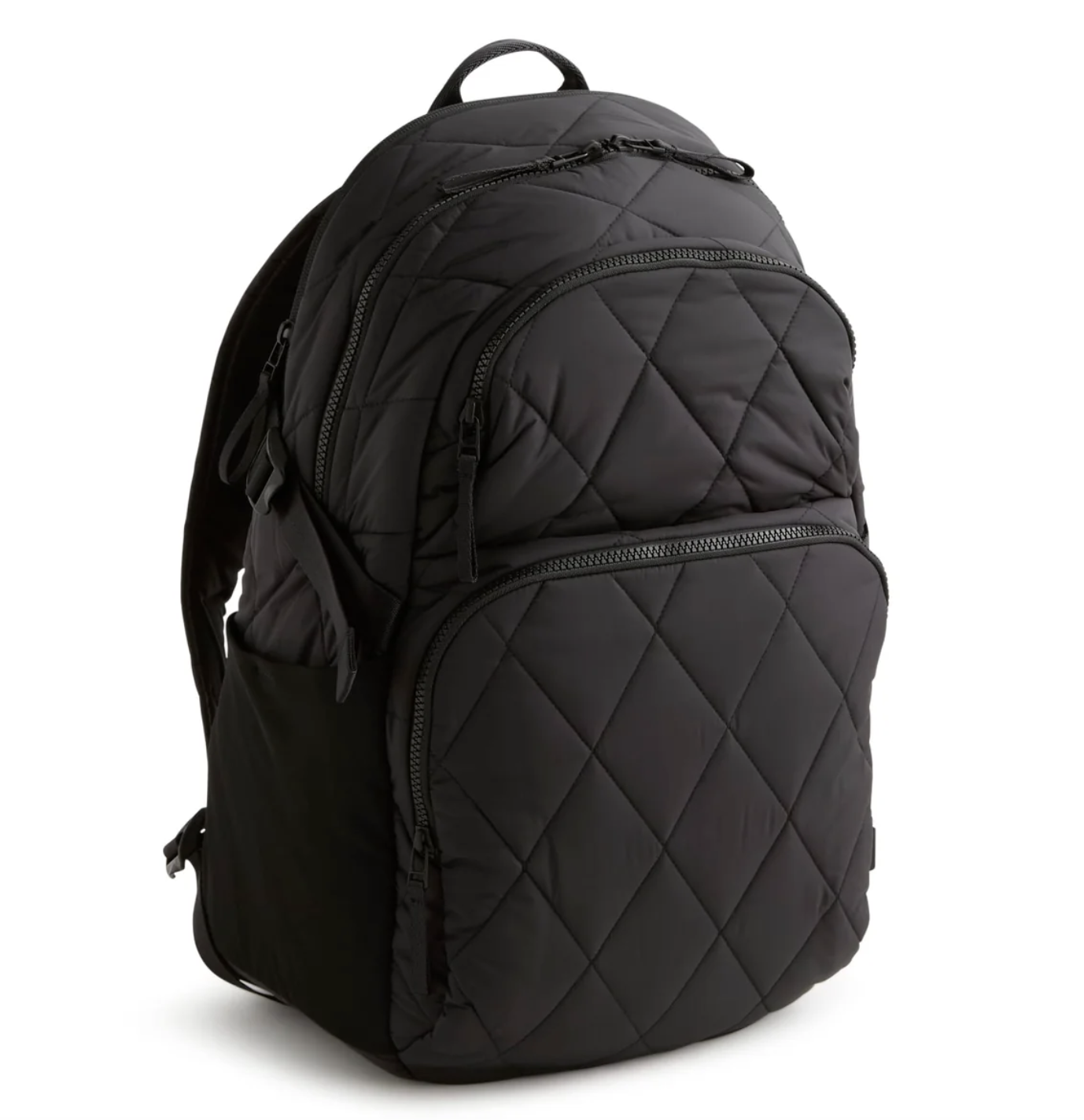 Vera Bradley Campus backpack in a colorful print with multiple school organization pockets.