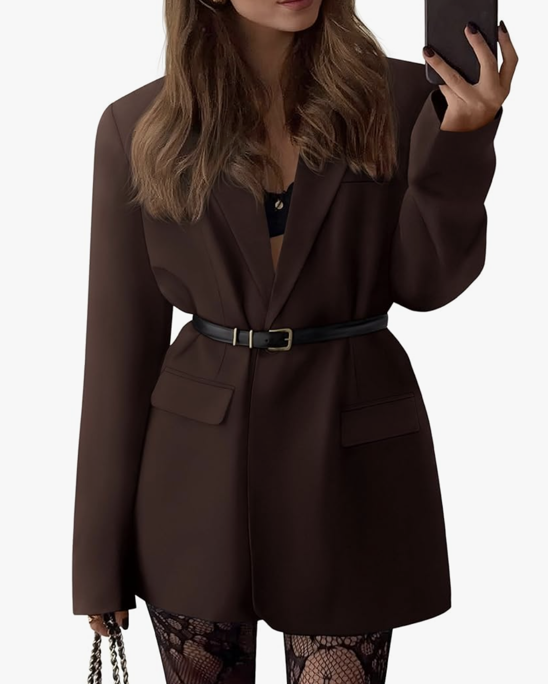 Open Front Oversized Blazer