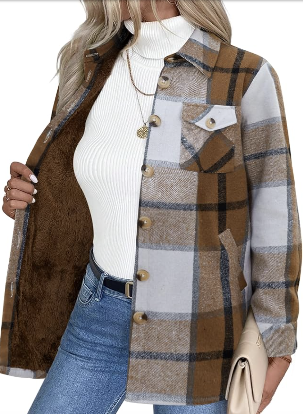 Zeagoo textured bomber styled for fall, featured in an Autum Love guide