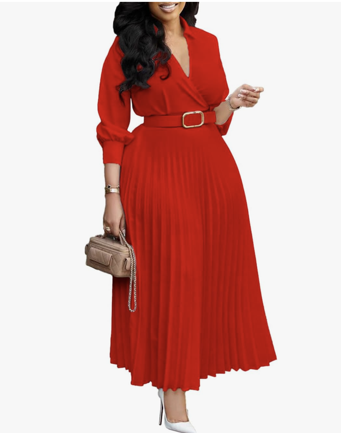 3/4 Sleeve Flared A Line Dress