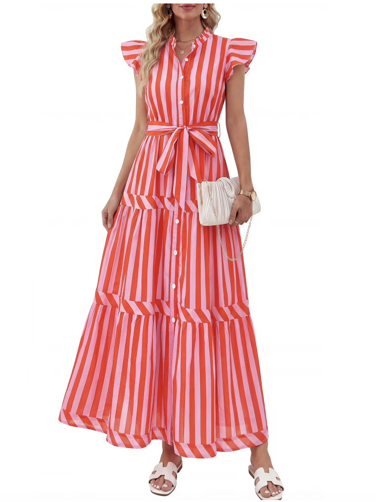 PRETTYGARDEN belted women’s dress sold at Walmart