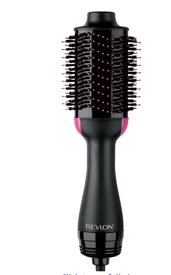 Black Revlon One-Step Volumizer with an oval 2.8-inch barrel