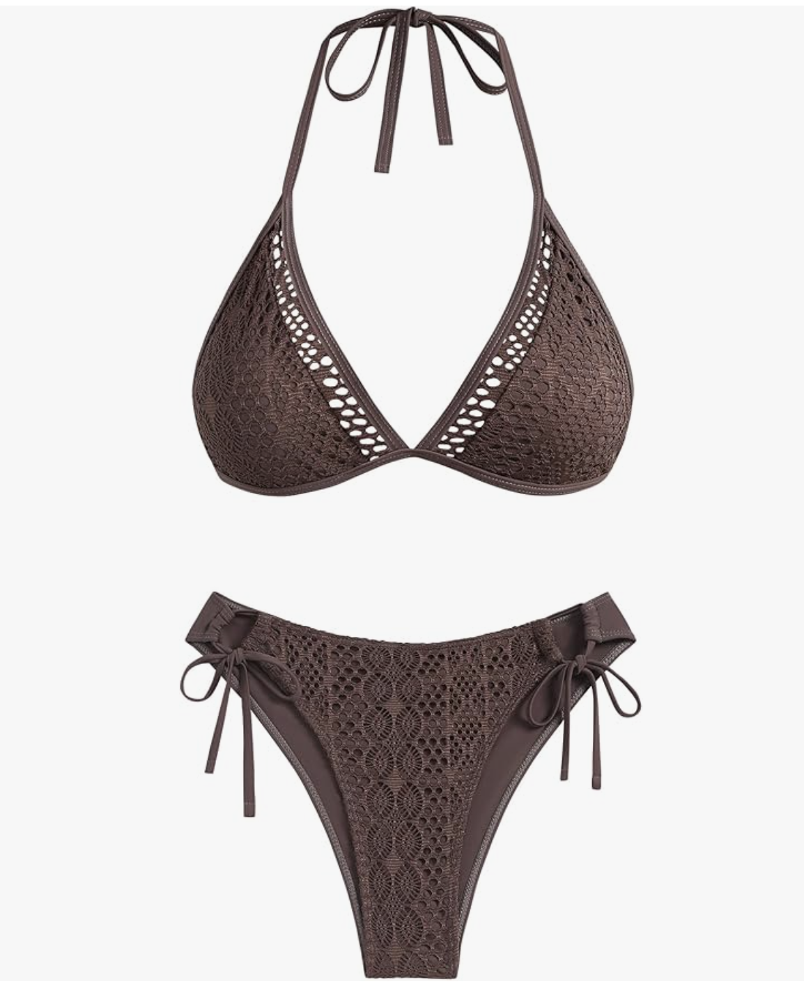 Halter Triangle Bikini Set