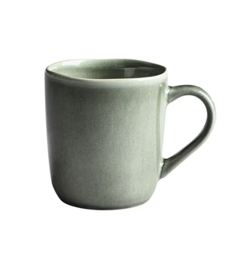 Better Homes & Gardens Brooks green stoneware mug